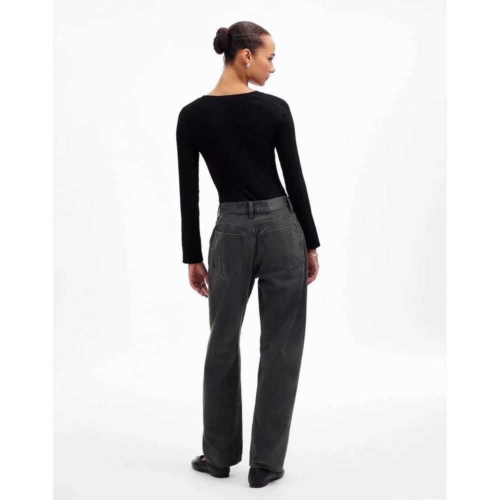 Madewell The Darted Barrel-Leg Jean Olenda Wash 32 NWT - Picture 3 of 9